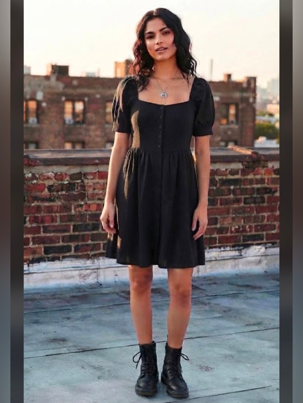 NWT Disturbia Marcia Broderie Mini Dress Black Whinsigoth Goth, 4 Small
